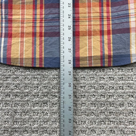J. Crew Shirt Men Small S Multicolor Plaid Button Up Slim Fit Short Sleeve - Picture 10 of 10